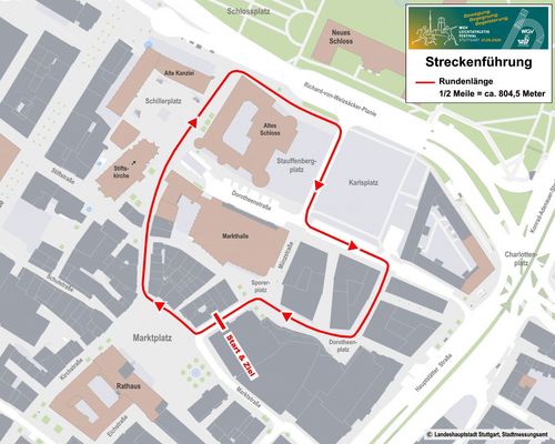 Mitten durch Stuttgart laufen - Streckenplan ist da
