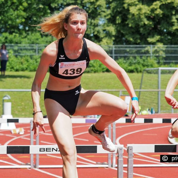 Folgt auf den Landesmeistertitel im Siebenkampf der U18 nun auch der DM-Titel? Sandrine Sprengel von der LG Steinlach-Zollern