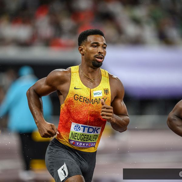 Leo Neugebauer (VfB Stuttgart 1893) kämpft über 1.500 Meter 