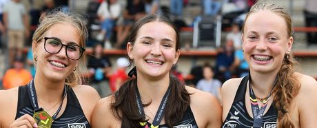 Mina Kölle, Hedi Schmidt, Lina Straub (WJU18 SSV Ulm 1846)